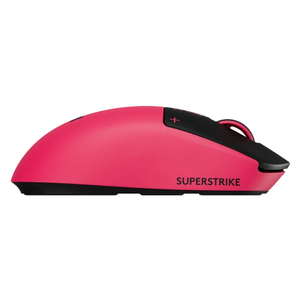 PRO X3 SUPERSTRIKE ピンクの側面（ロジクール報道用画像より）