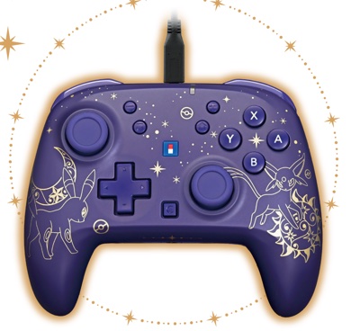 ワイヤードホリパッド TURBO for Nintendo Switch 2 ブラッキー & エーフィ Starlight Night