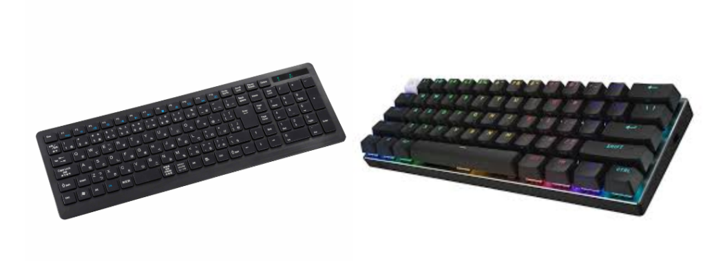 普通のキーボードと比較!