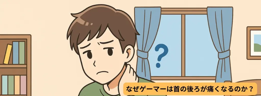 なぜゲーマーは首の後ろが痛くなるのか？